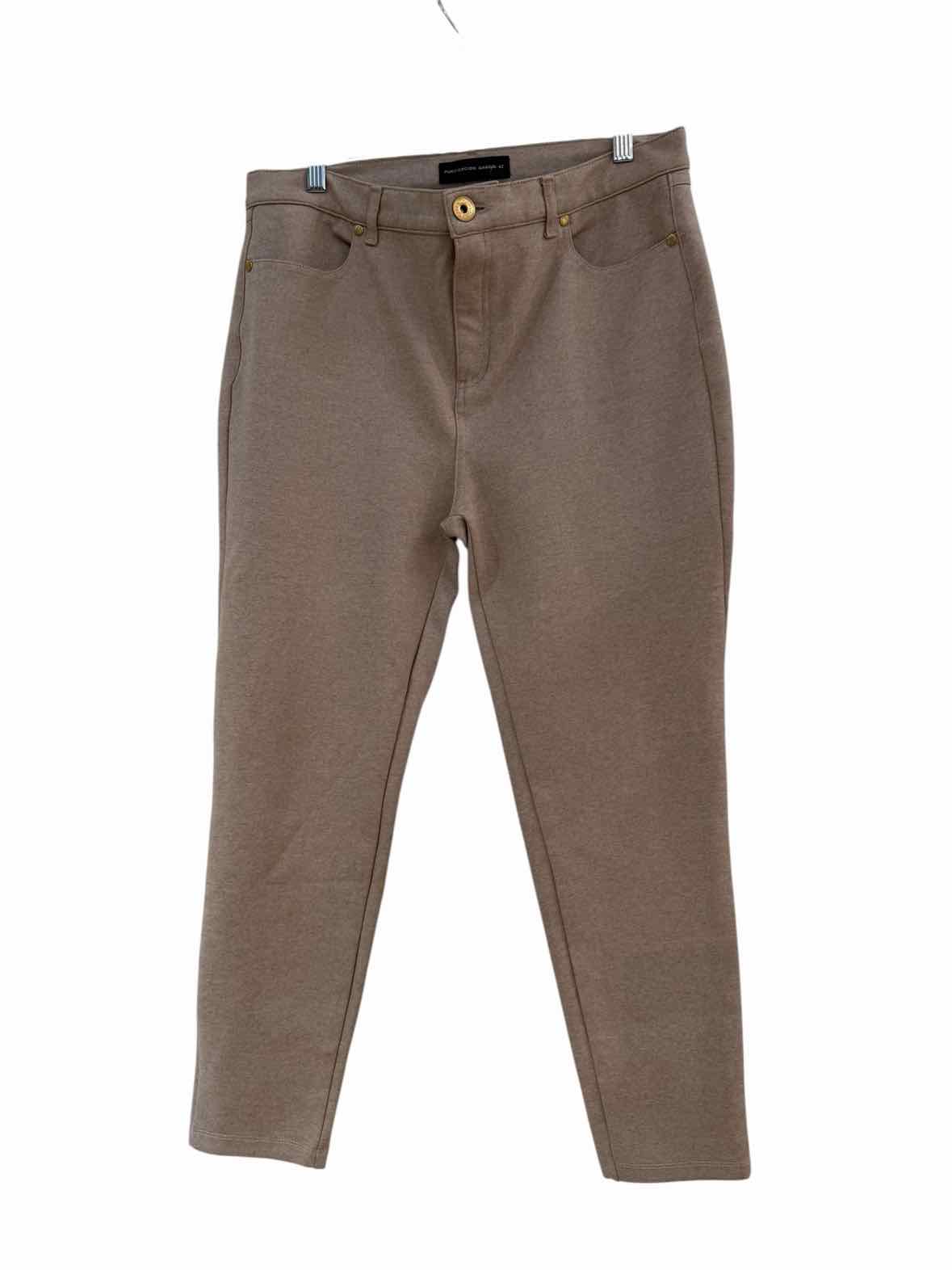 Purificacion Garcia Taupe Size 42 Pants