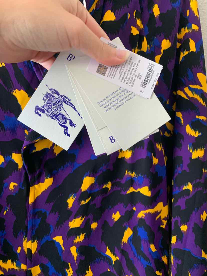 Burberry Purple Multi Size 4 Shirt