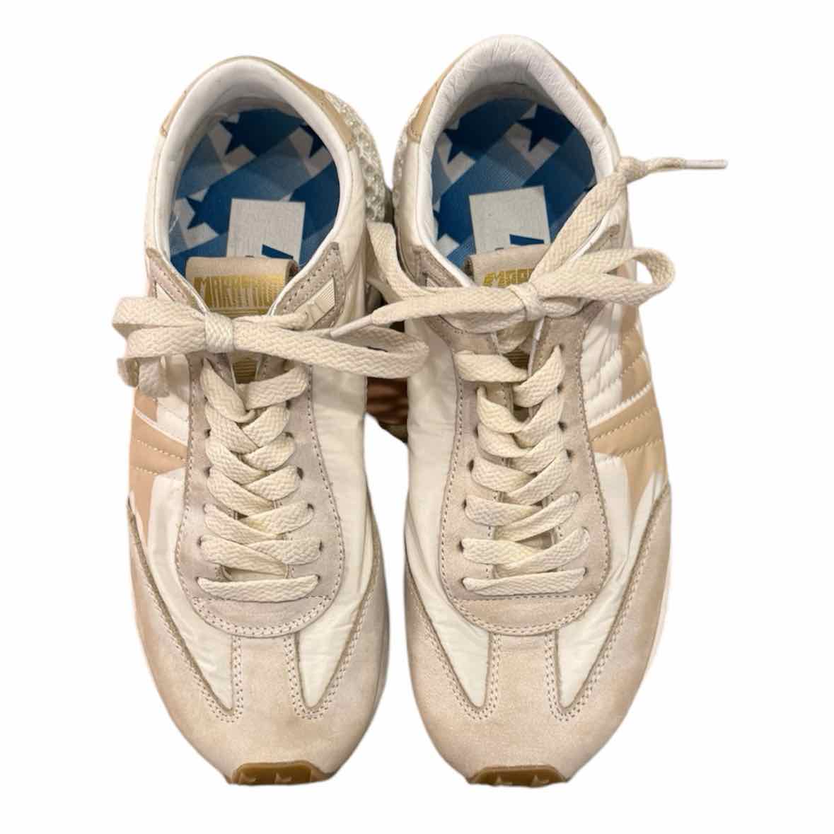 Golden Goose White and Beige Size 6 Shoes