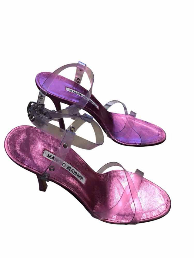 Manolo Blahnik Metallic Pink Size 36 Shoes