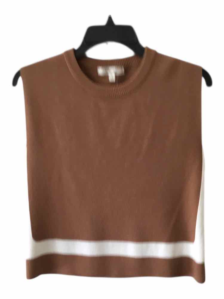 lalavon. brown and white Size S Shirt