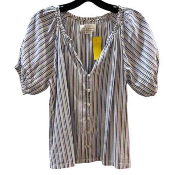 Birds of Paradis by Trovata Blue and White Size S Shirt