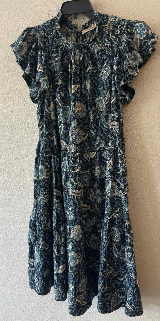 ULLA JOHNSON Blue Multi Size 6 Dress