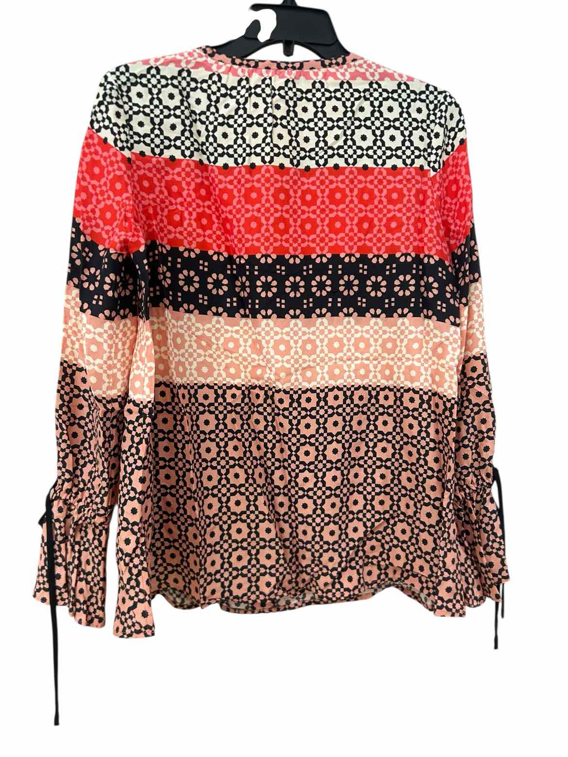 Derek Lam 10 Crosby Pink/Brown/Red Size 2 Blouse