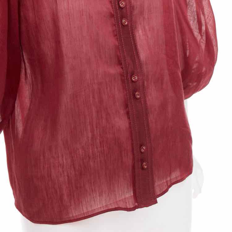 Aje. Burgandy Size AU8/US4 Shirt