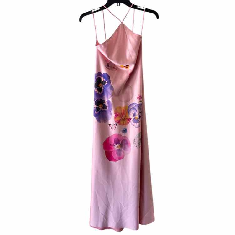 Maison D'Vie Pink Multi Size 40 Dress
