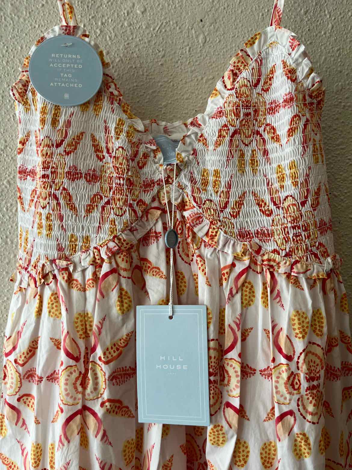 Hill House White Multi Size M Dress
