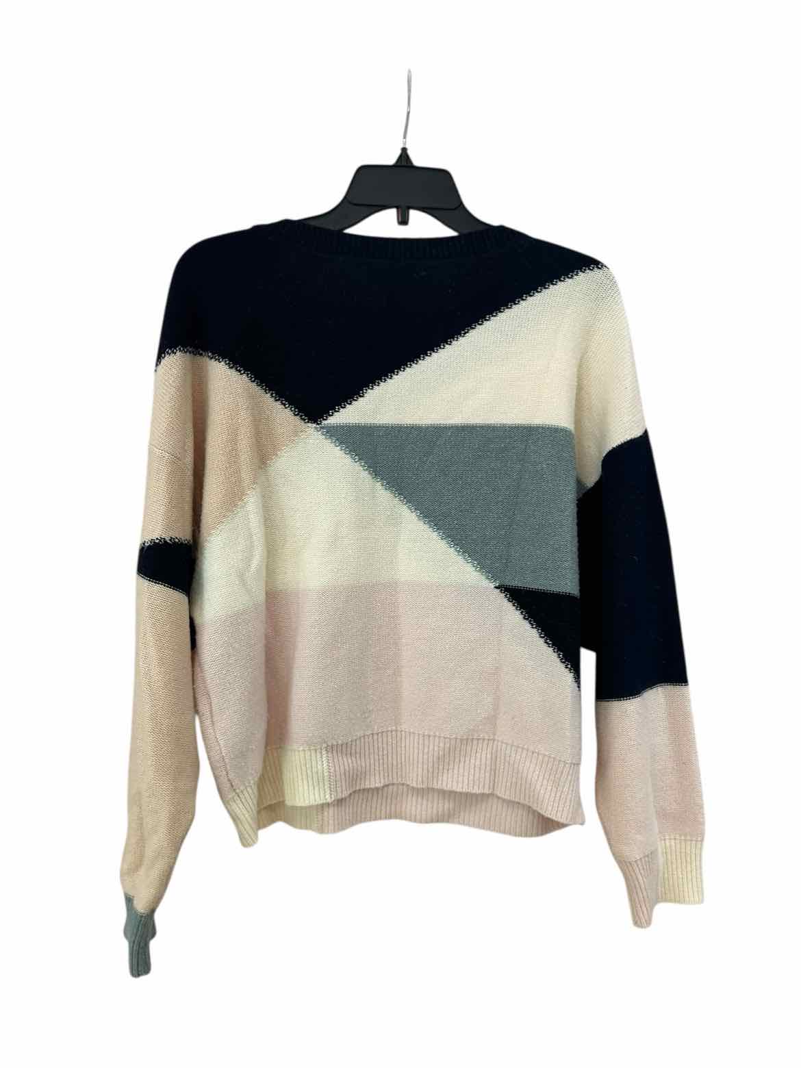 Joie Navy/White/Light Blue Size S Sweater
