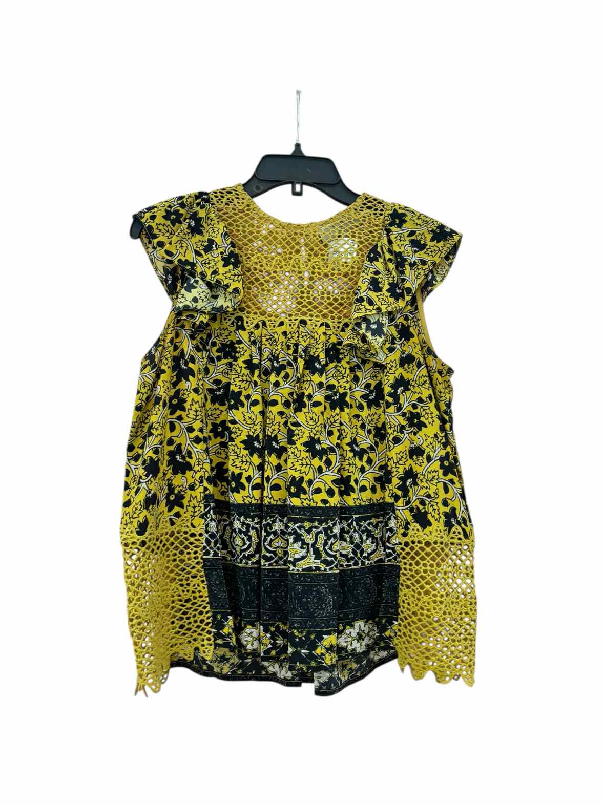 sea Black/Yellow Size 2 Blouse