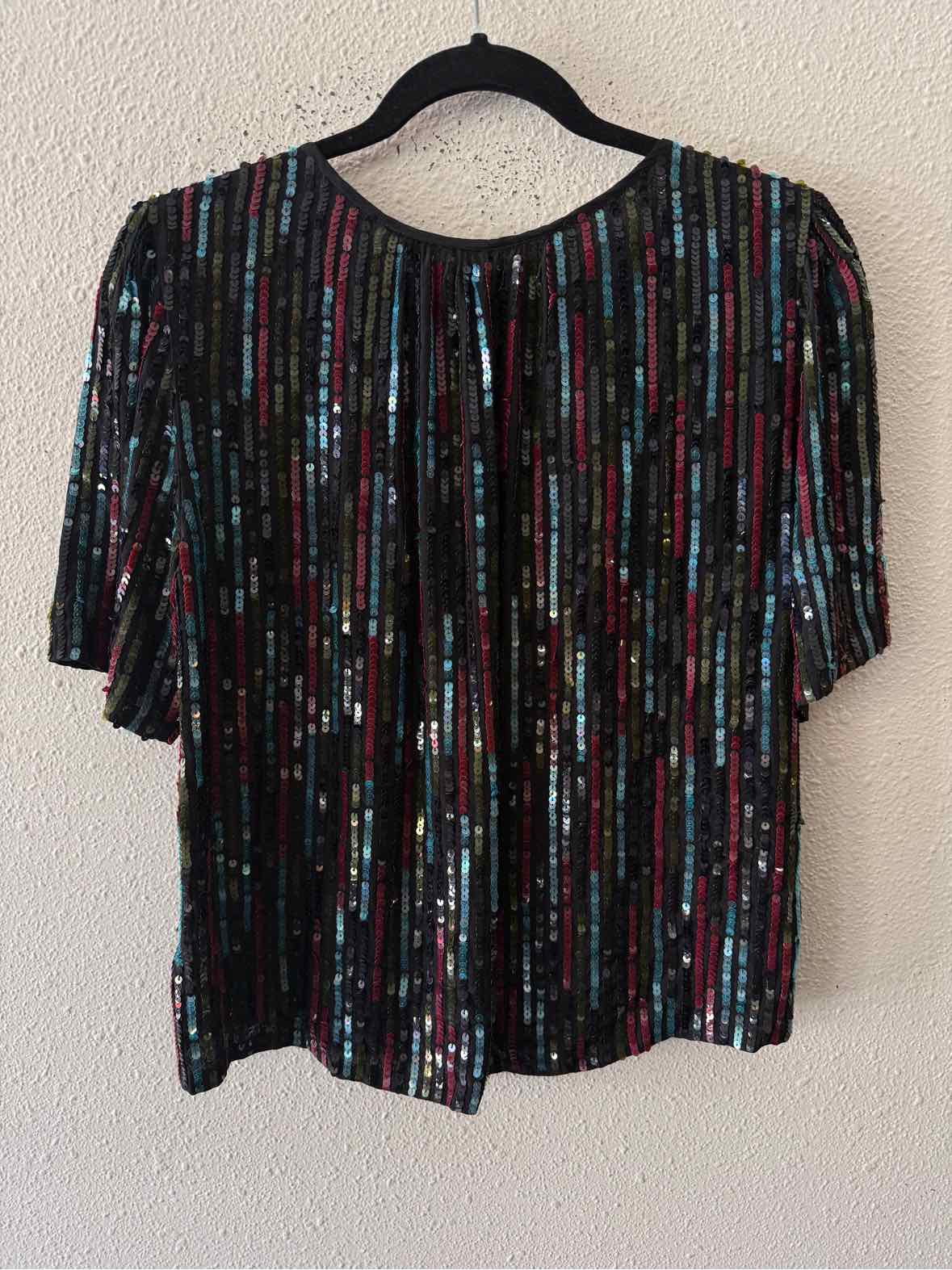 Velvet by G&S Black Multi Size XS Shirt