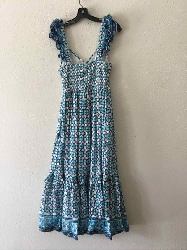 Lucky Brand White and Blue Size S Dress