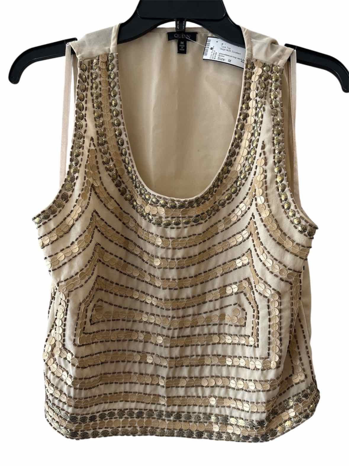 Quinn Beige Multi Size M Tank Top