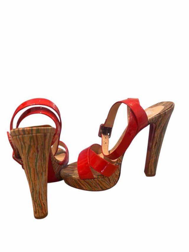 Christian Louboutin Red Orange Size 38.5 Shoes
