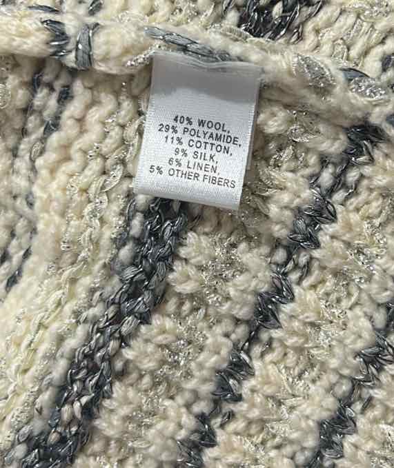 st john white and gray Size P Cardigan
