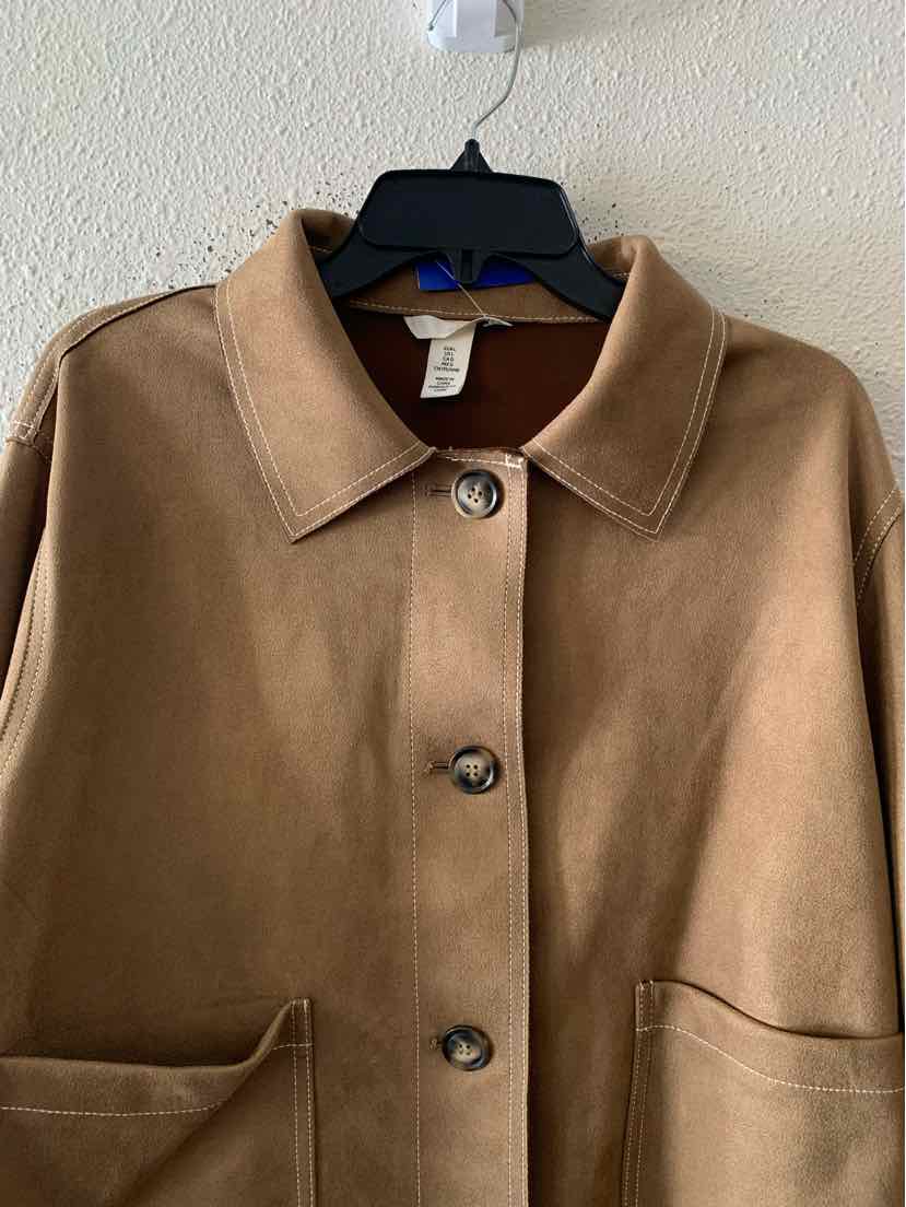 H&M brown and white Size L Jacket