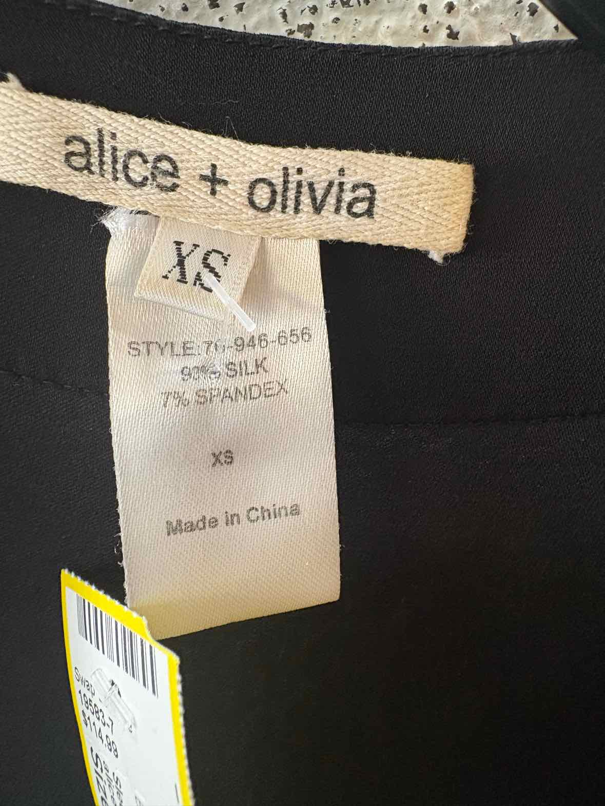 alice + olivia Black Size XS Dress
