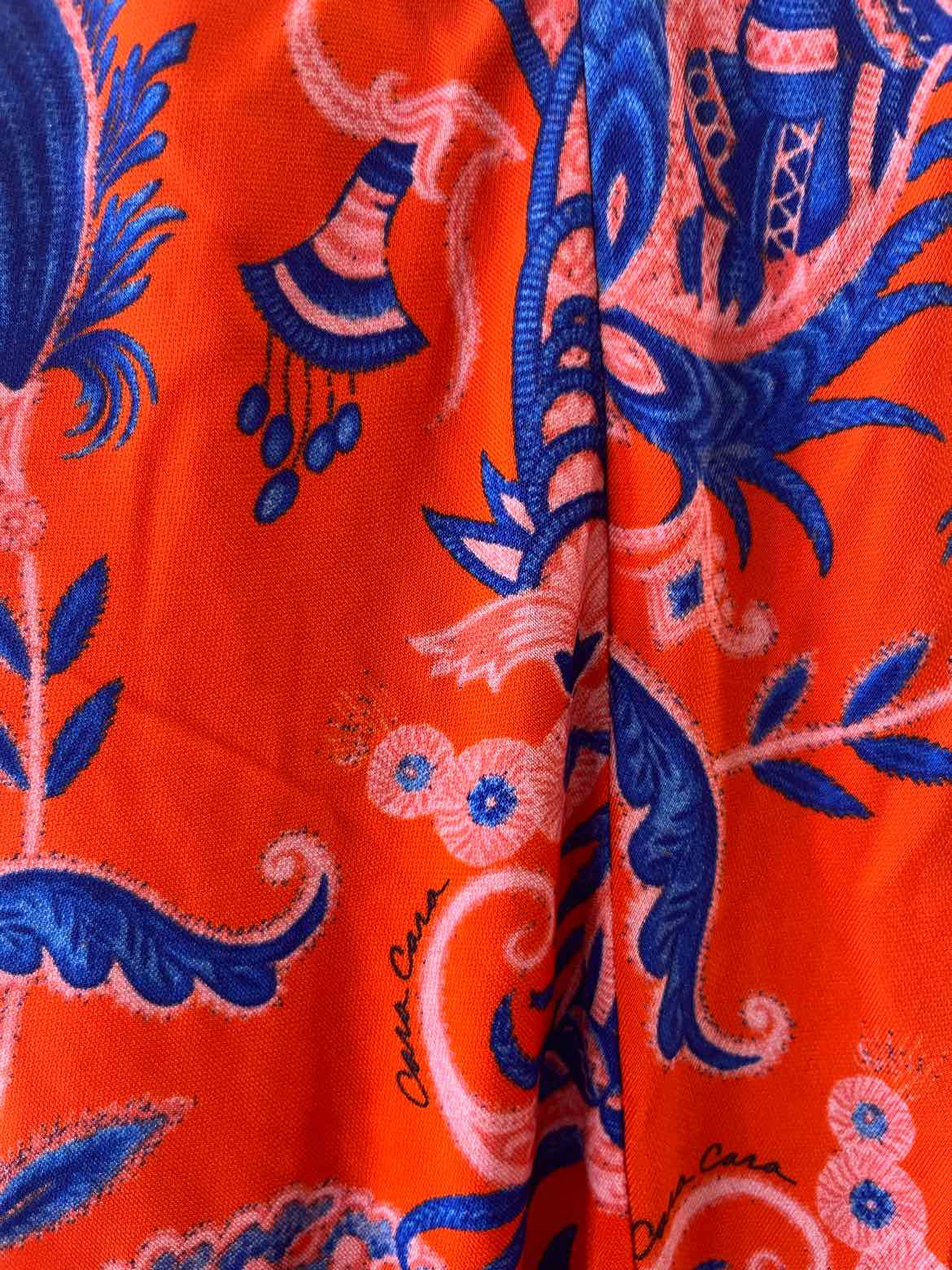 Cara Cara Orange and Blue Size S Skirt