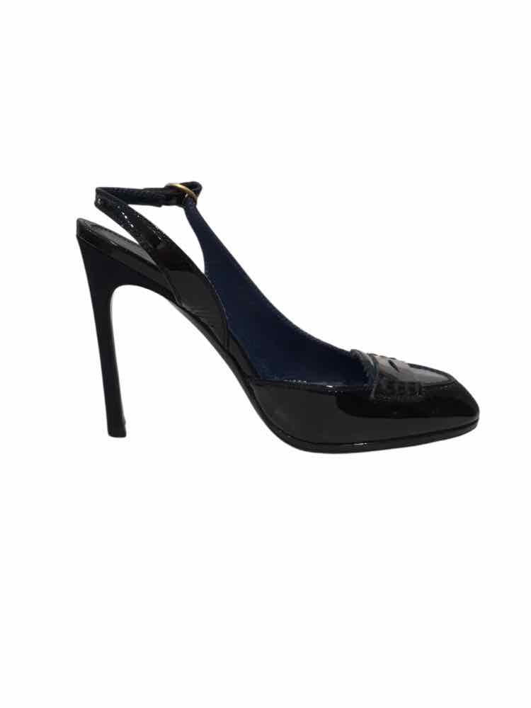 YSL Navy Blue Size 37 1/2 Shoes