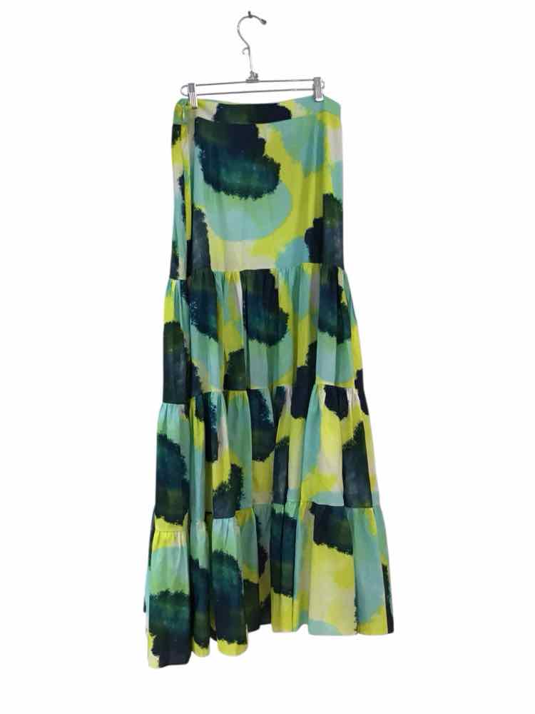 Praia by Dayanara Duran Blue and Yellow Size XL Skirt