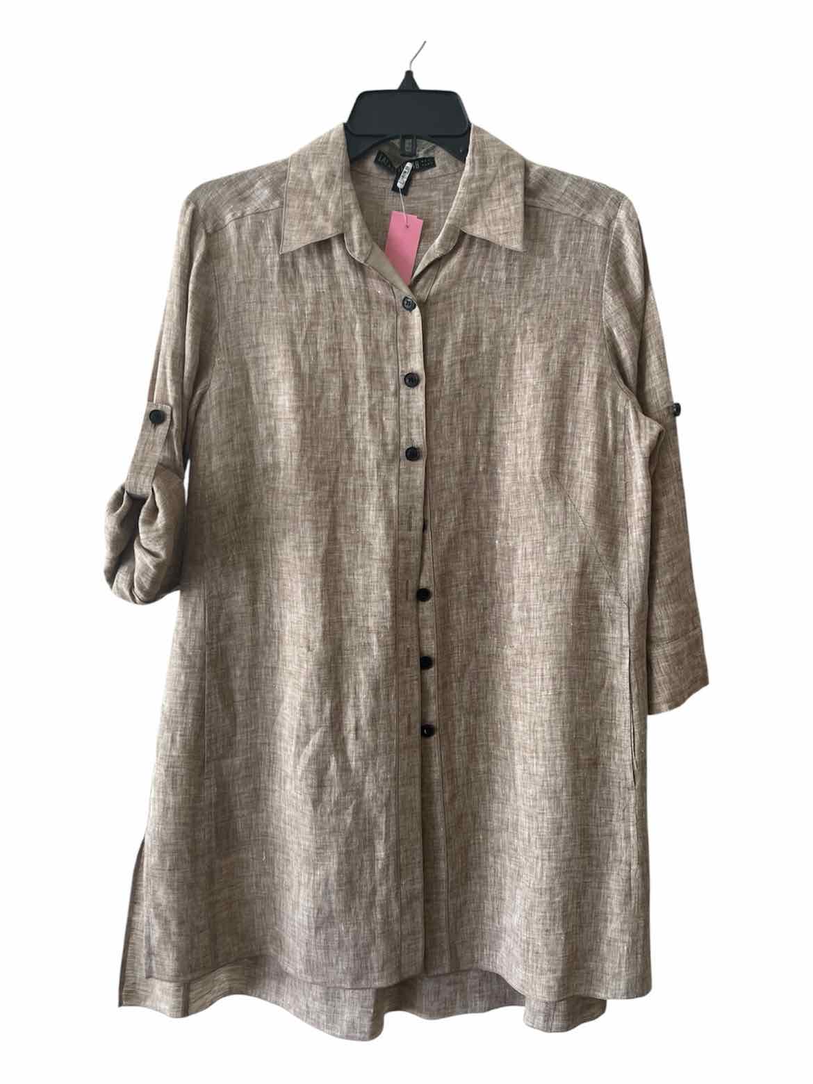 Lafayette 148 brown and white Size No Label Tunic