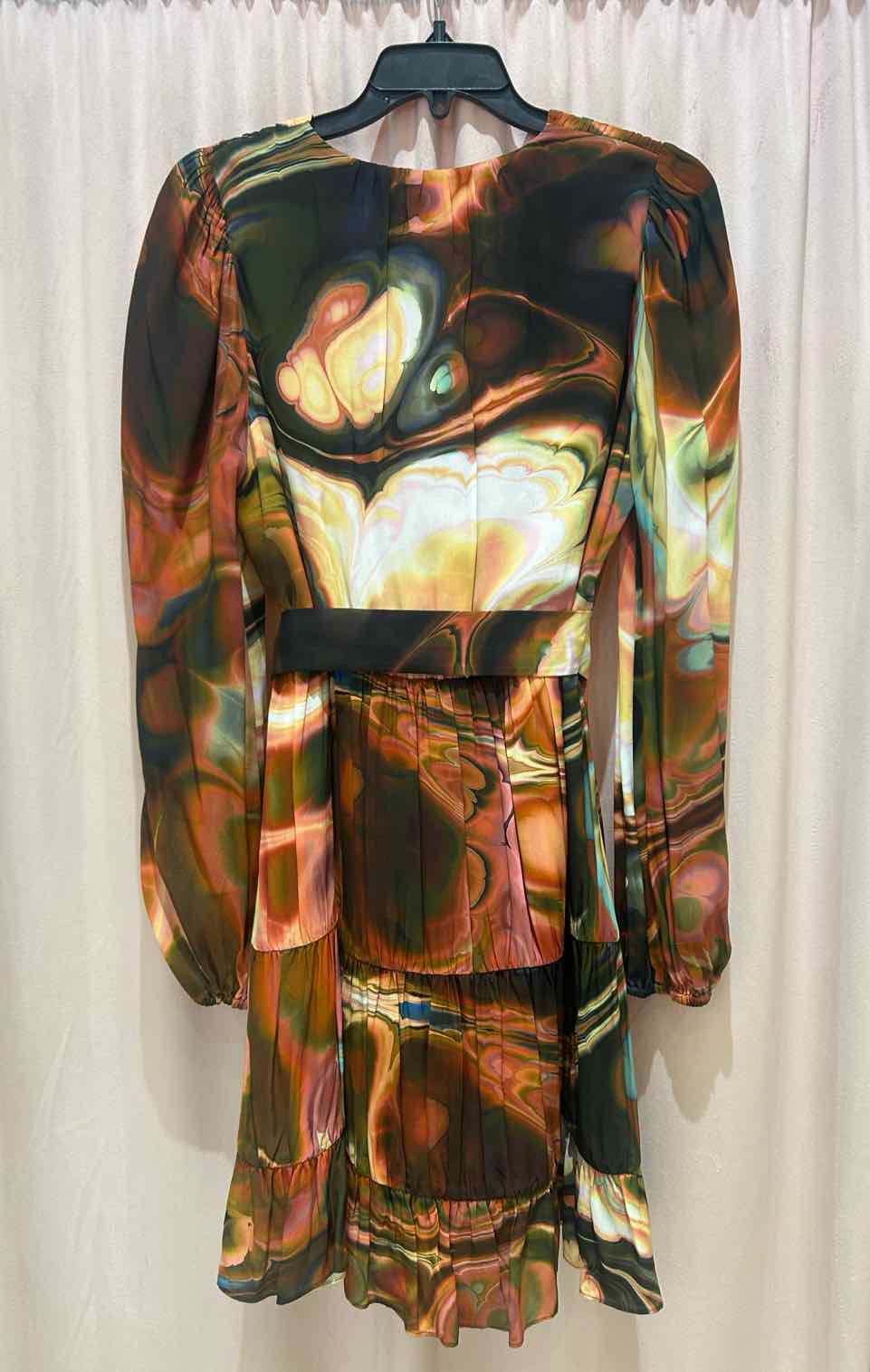Marie Oliver Orange Multi Size M Dress