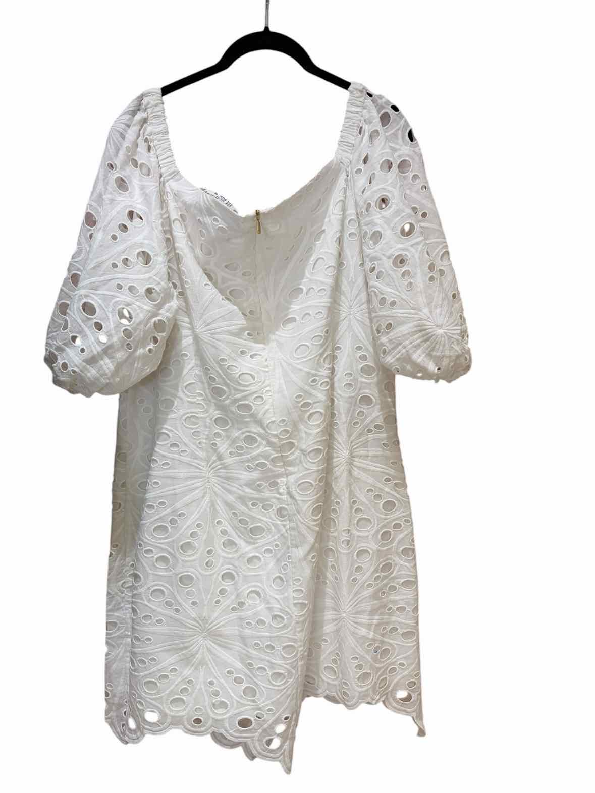 Trina Turk White Size 16 Dress