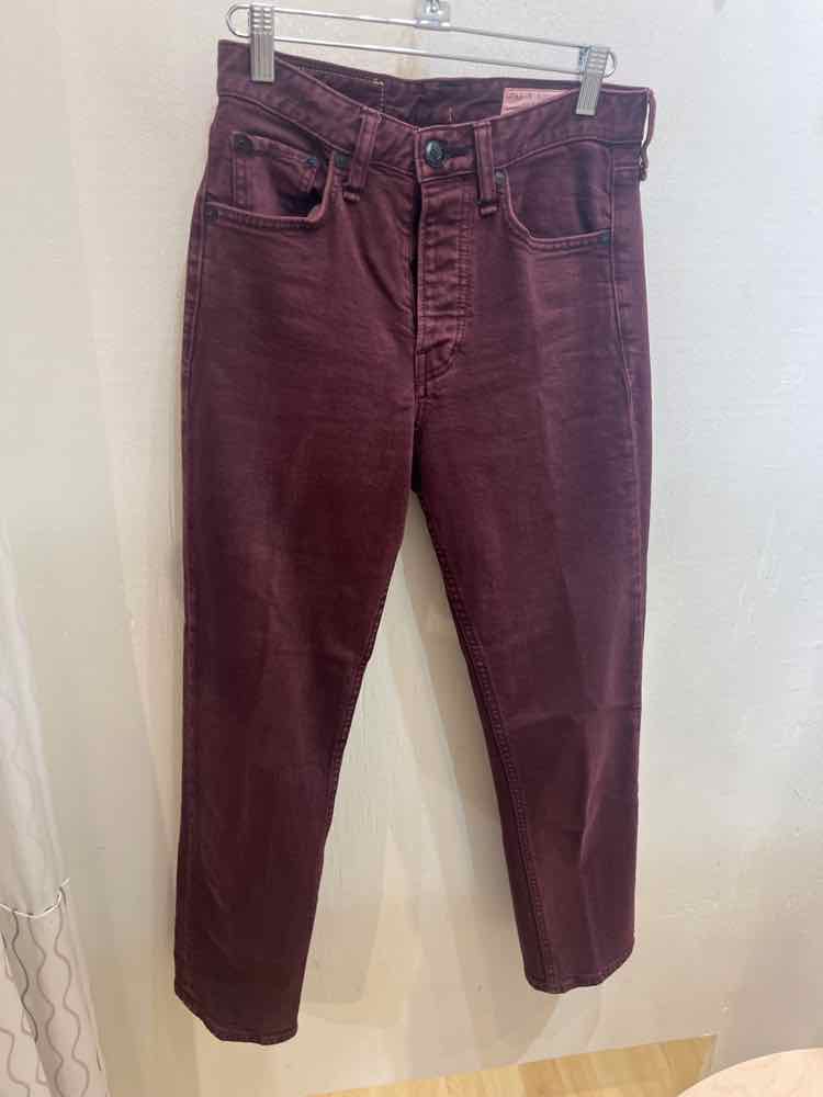 rag & bone Burgundy Size 25 Jeans