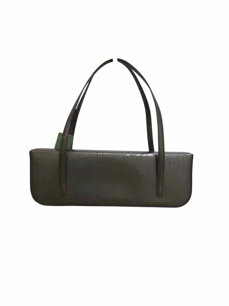Cartier Happy Birthday Patent Baguette Green Handbag