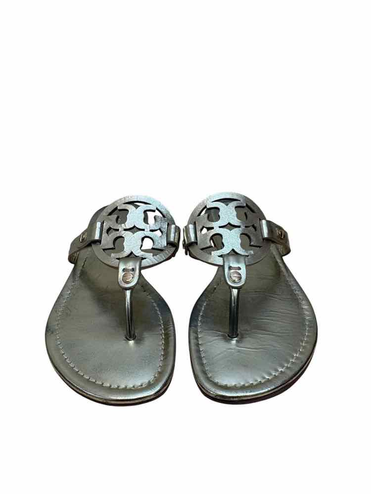 Tory Burch White Gold Size 6 1/2 Sandals