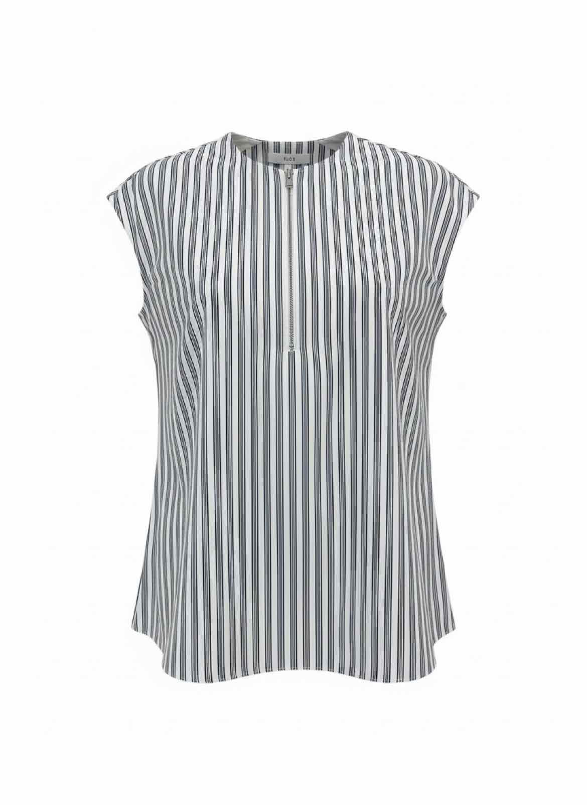 Tibi Blue and White Size S Shirt