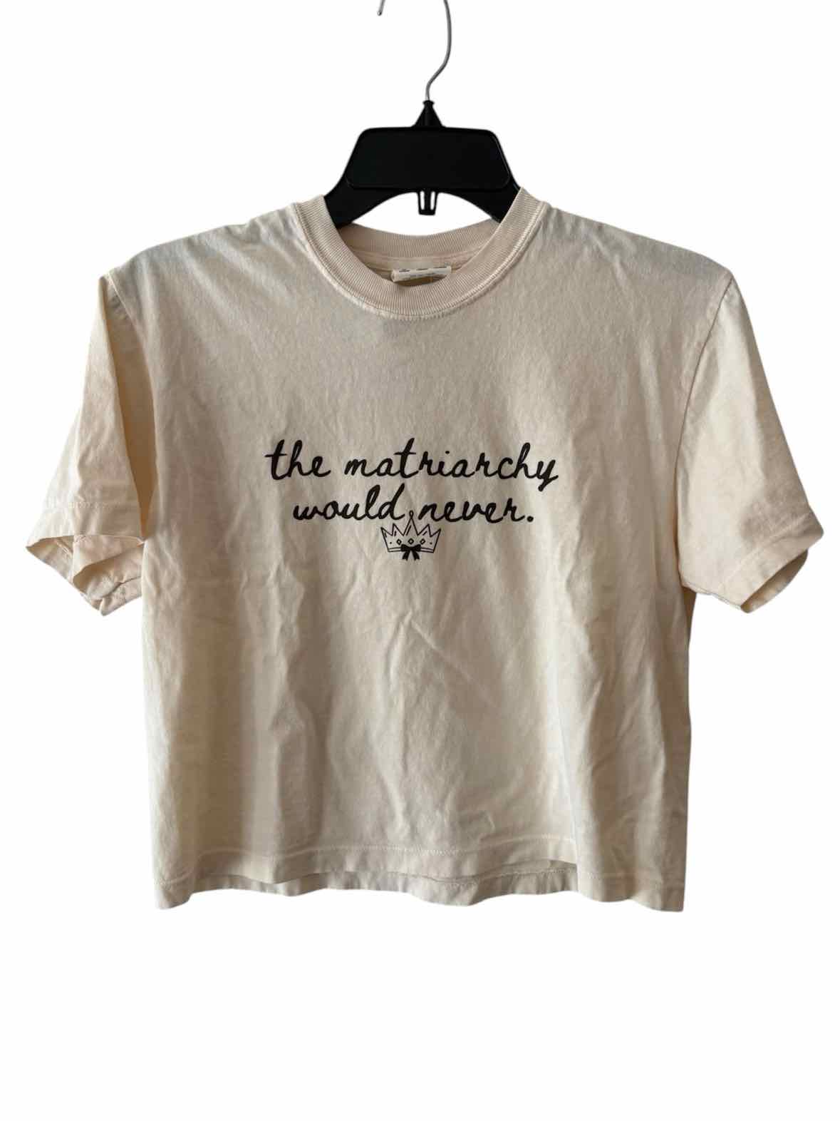 Comfort Colors Cream and Black Size S Shirt