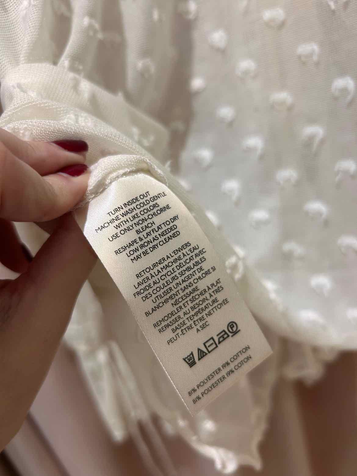by Anthropologie Ivory Size M Blouse