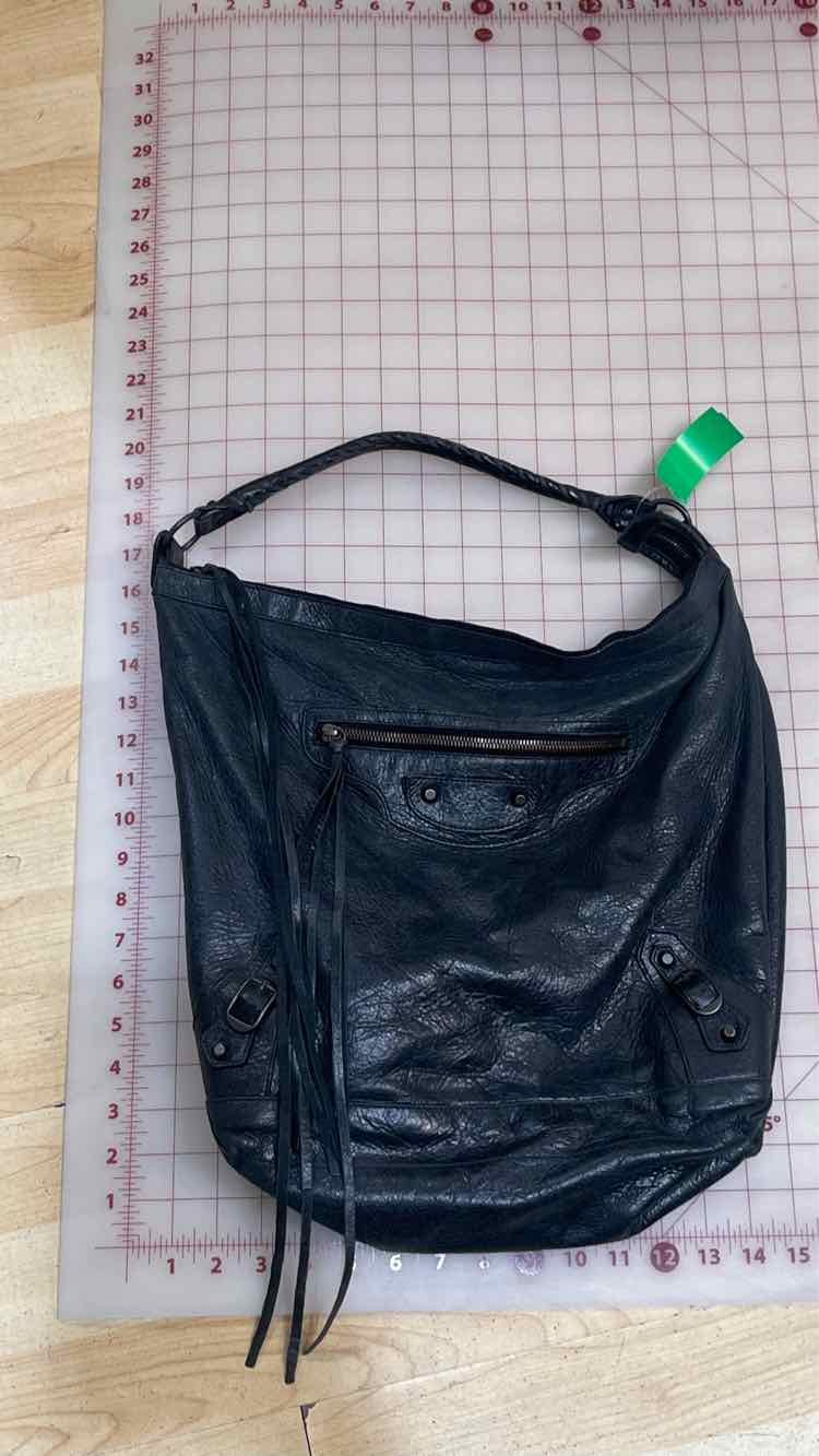 Balenciaga Leather Day Black Handbag