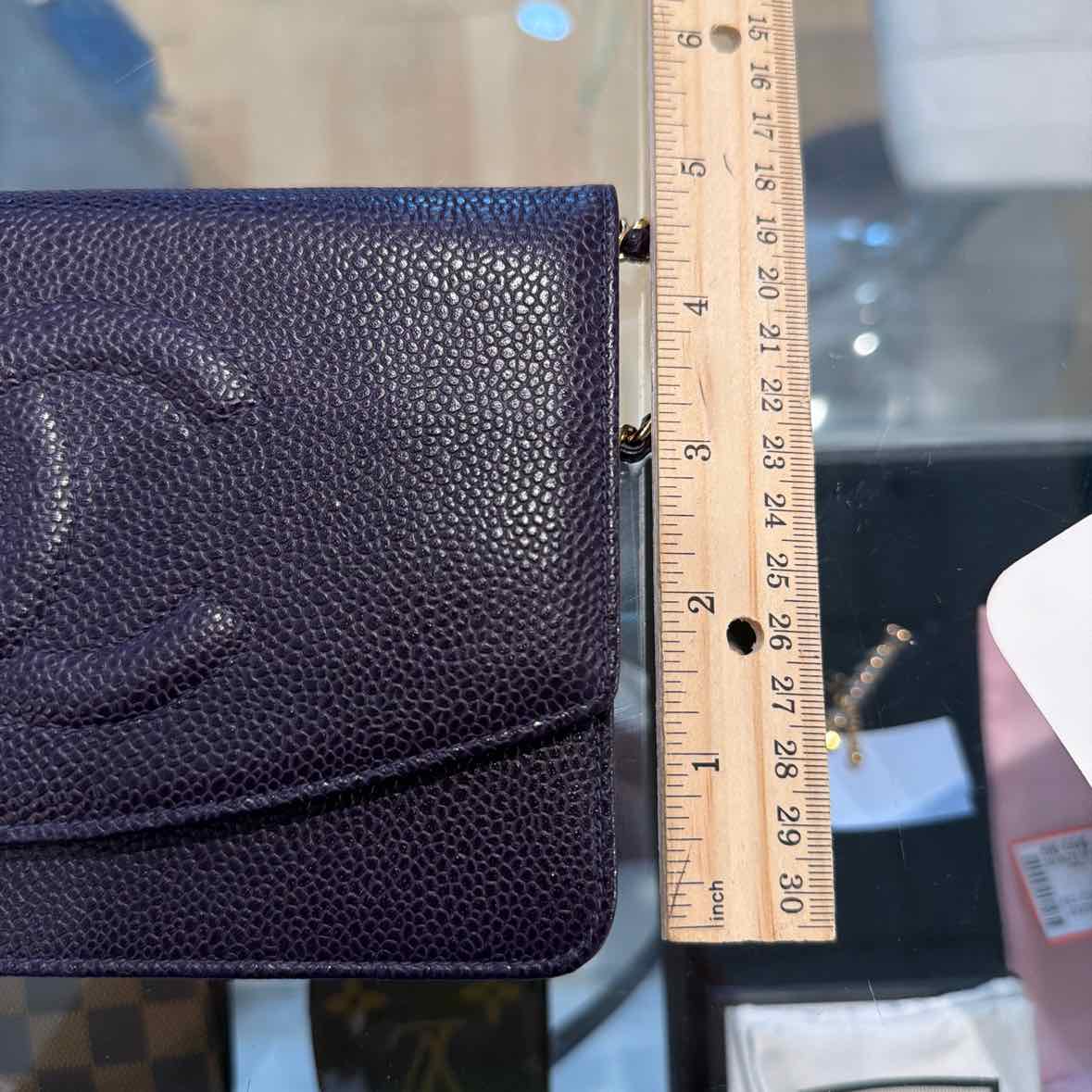 Chanel Timeless CC Wallet on Chain Purple Handbag