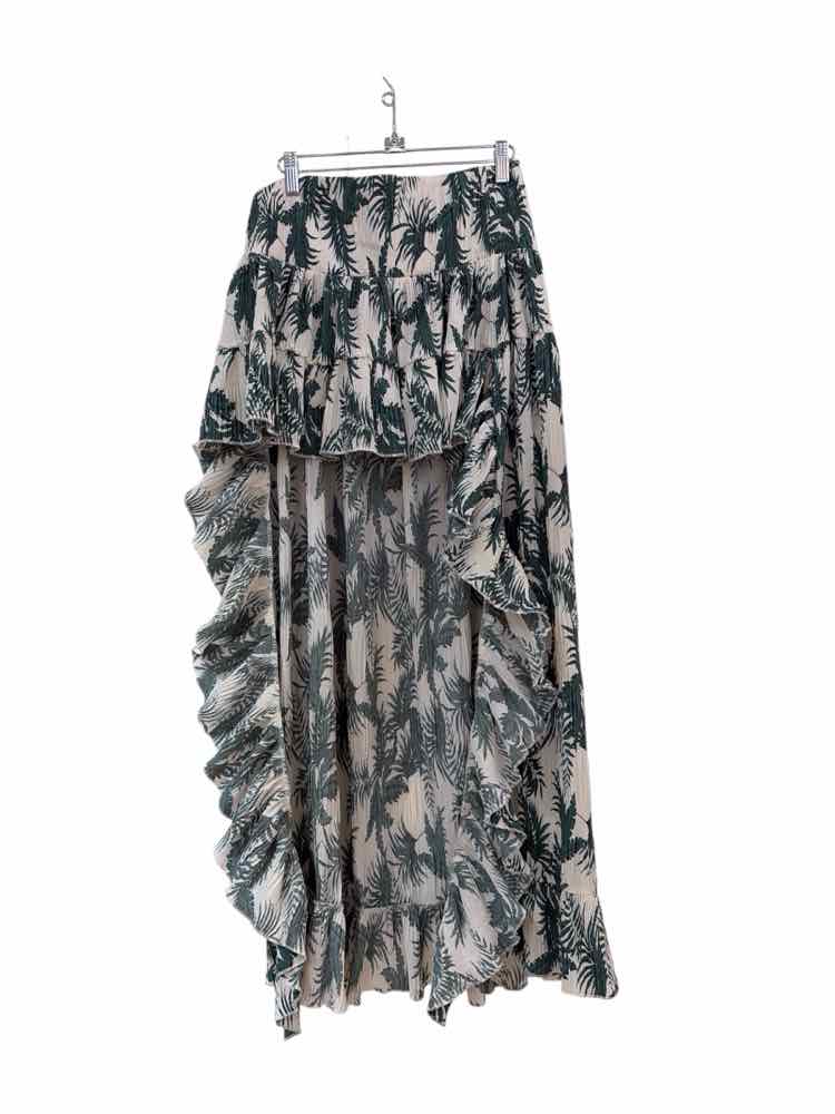 Muche et Muche White and Green Size One Size Skirt