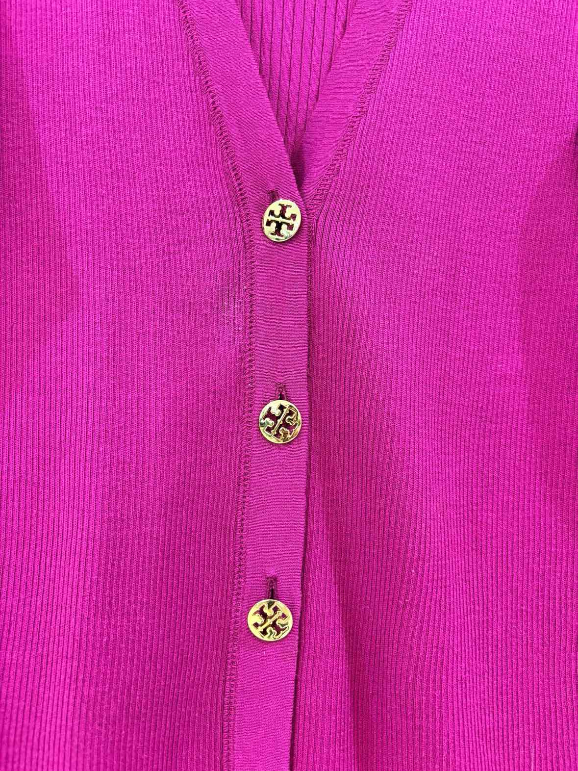 Tory Burch Purple Size L Cardigan