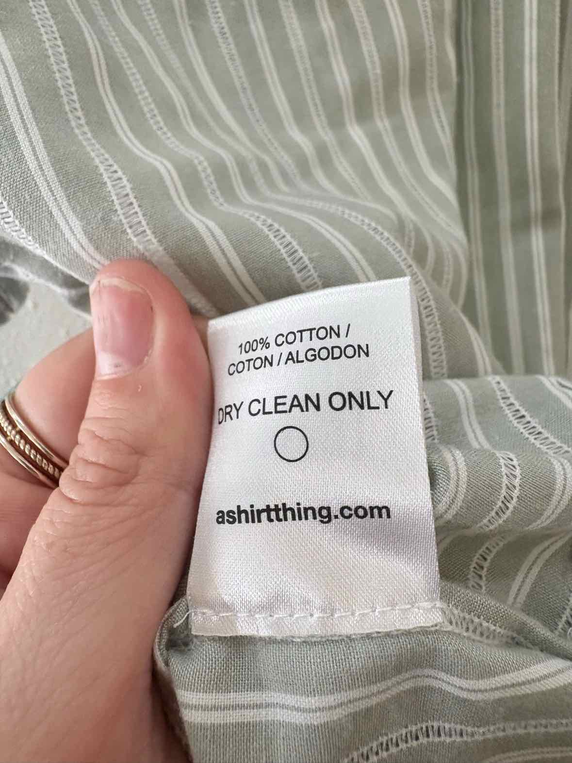 A Shirt Thing Sage Green Multi Size P/S Shirt