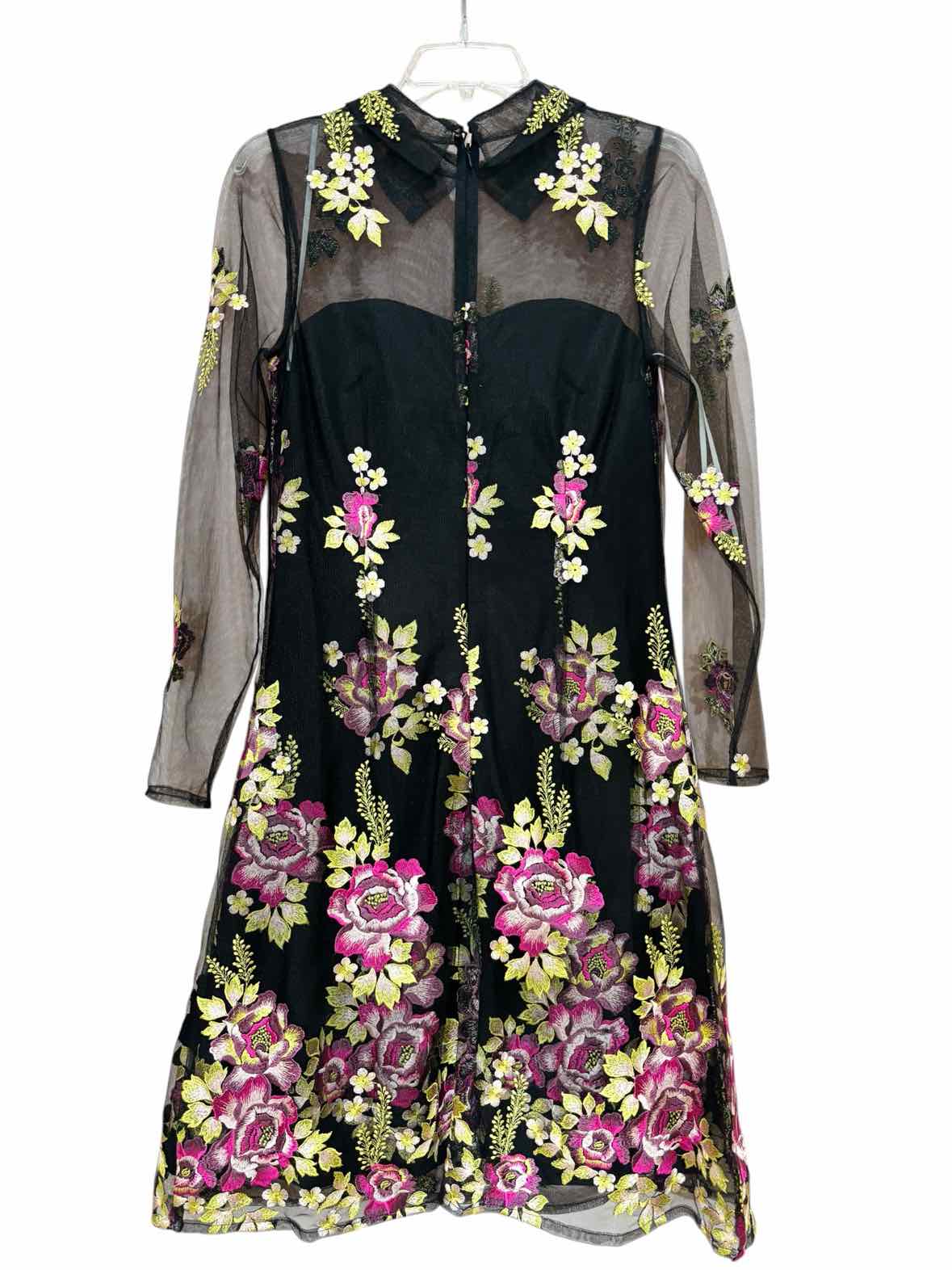 Marchesa Notte Black Multi Size 6 Dress