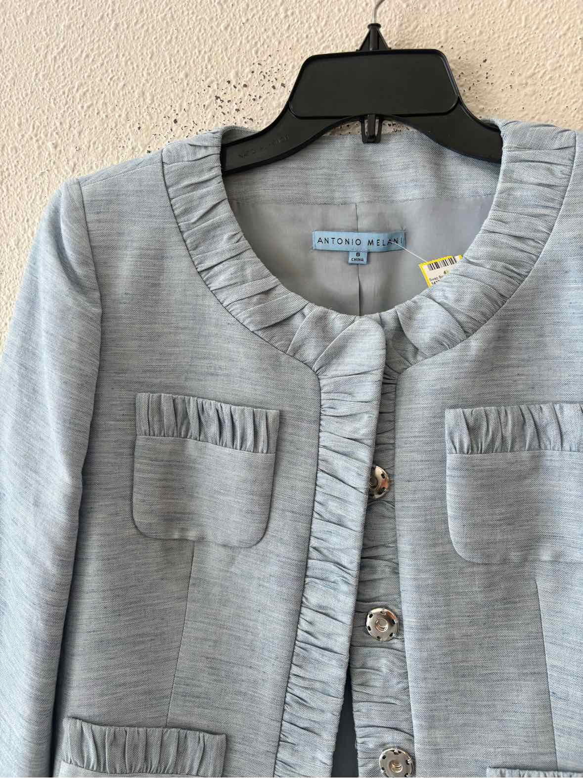 Antonio Melani Light Blue Size 6 Jacket