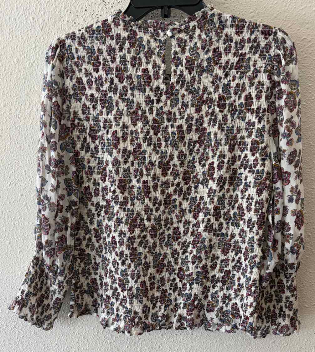 Veronica Beard White Multi Size 8 Shirt