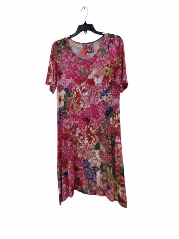 Johnny Was Hot Pink Size M Dress