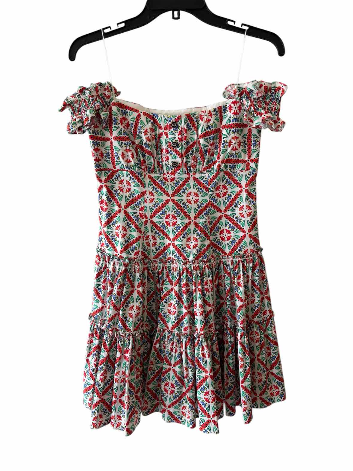 Caroline Constas White Multi Size S Dress