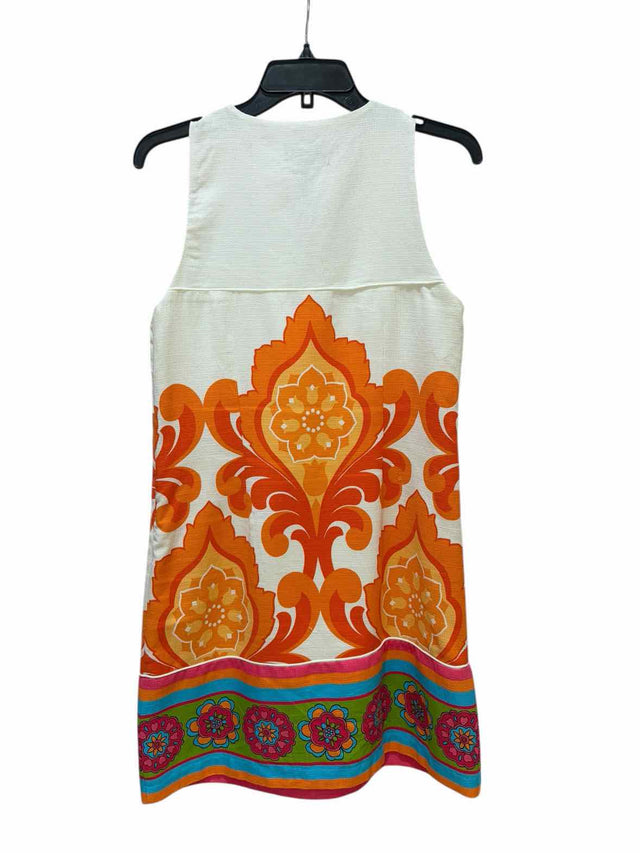 Laundry by Shelli White/Orange multi Size 4 Dress
