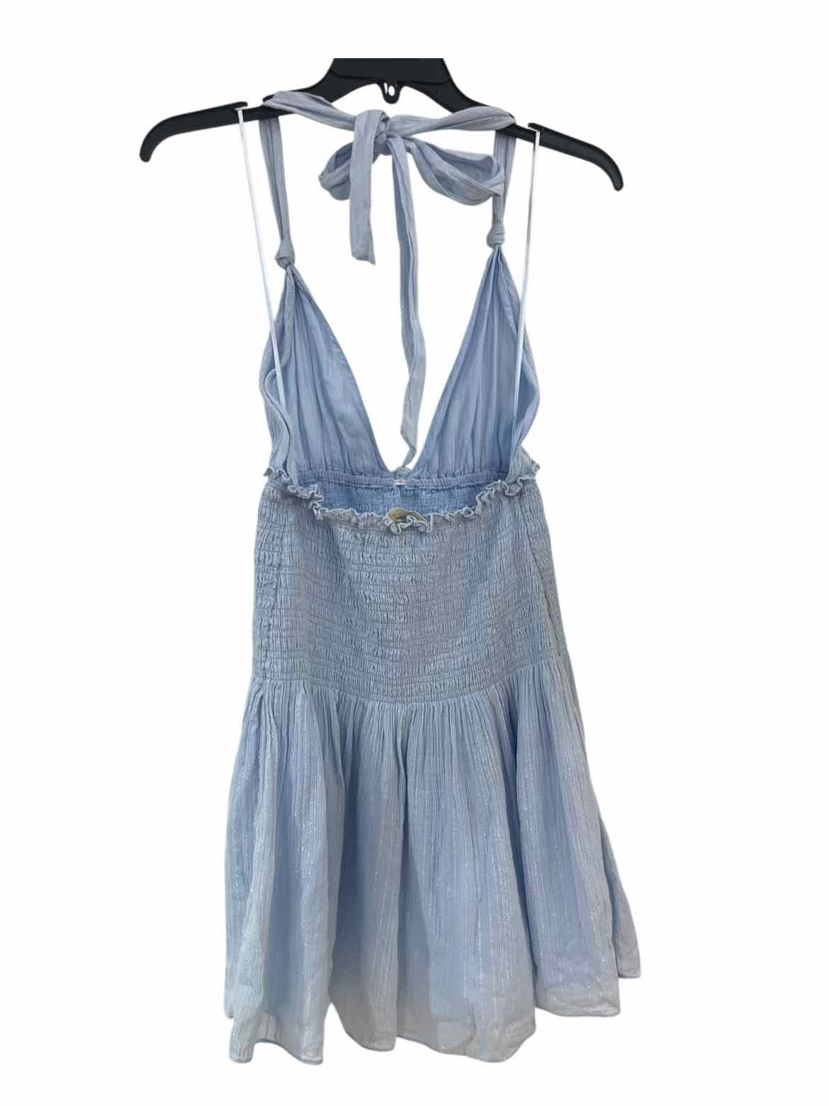 Love Shack Fancy Light Blue Size S Dress