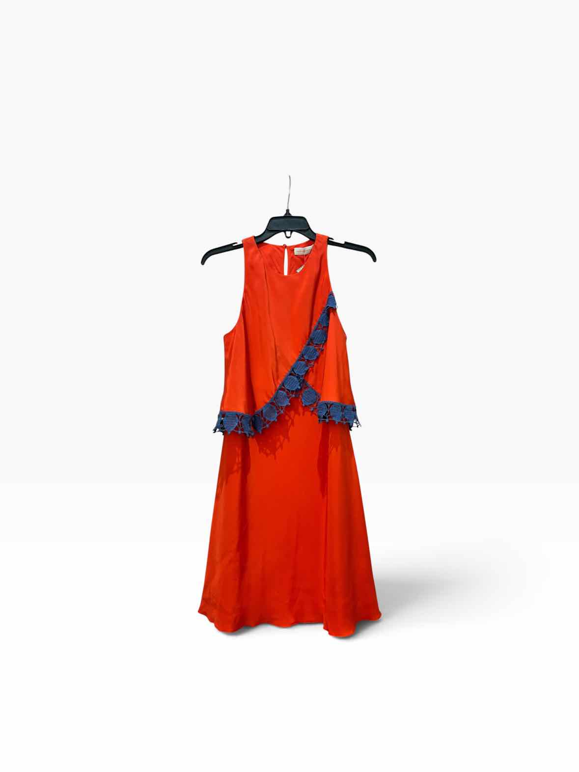 Tory Burch Orange and Blue Size 2 Dress