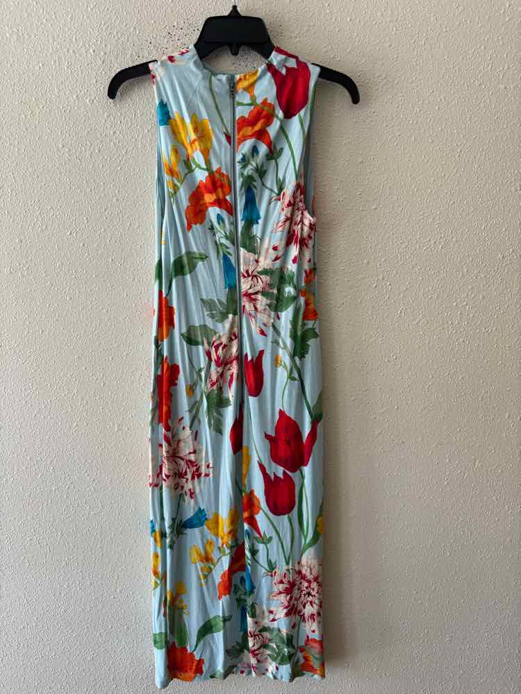 alice + olivia Light Blue Multi Size 8 Dress