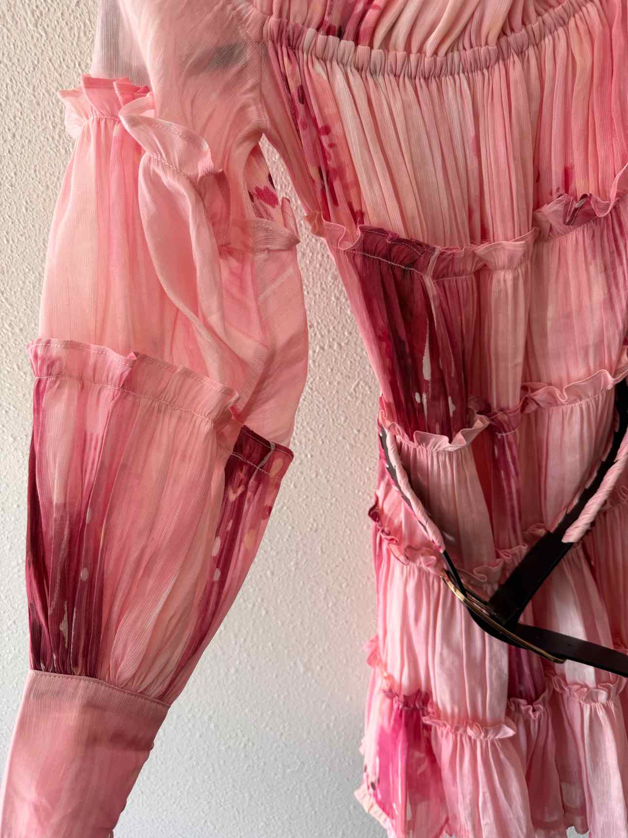 Leo Lin Pink Multi Size 6 Dress