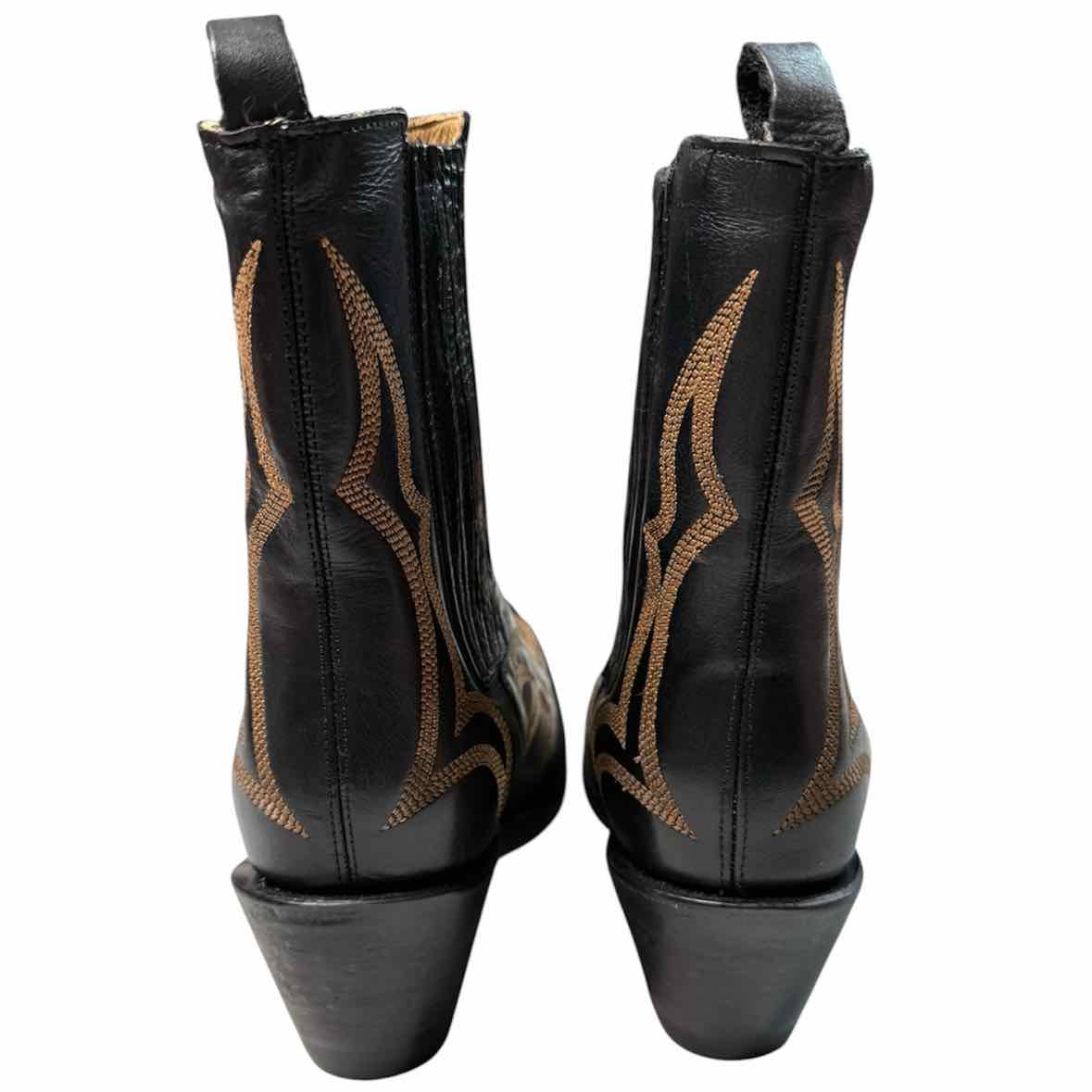 Stetson black and brown Size 9.5 Boots