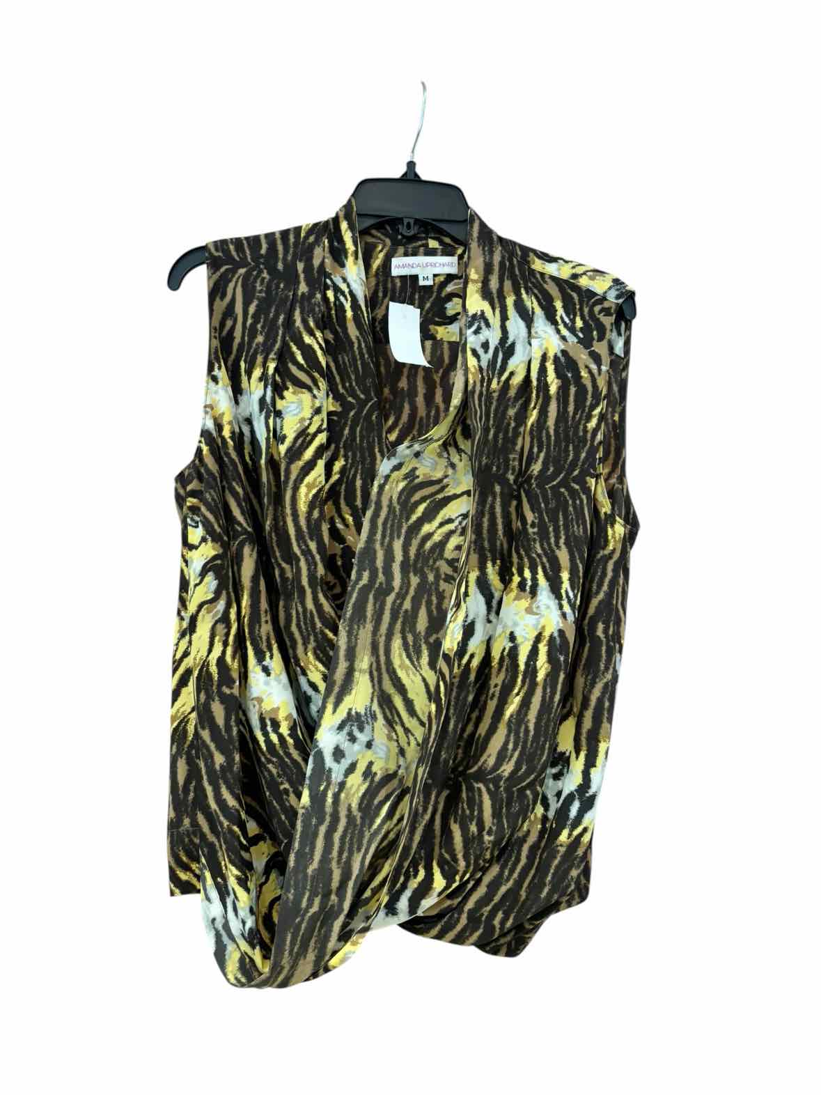 Amanda Uprichard brown and yellow Size M Shirt