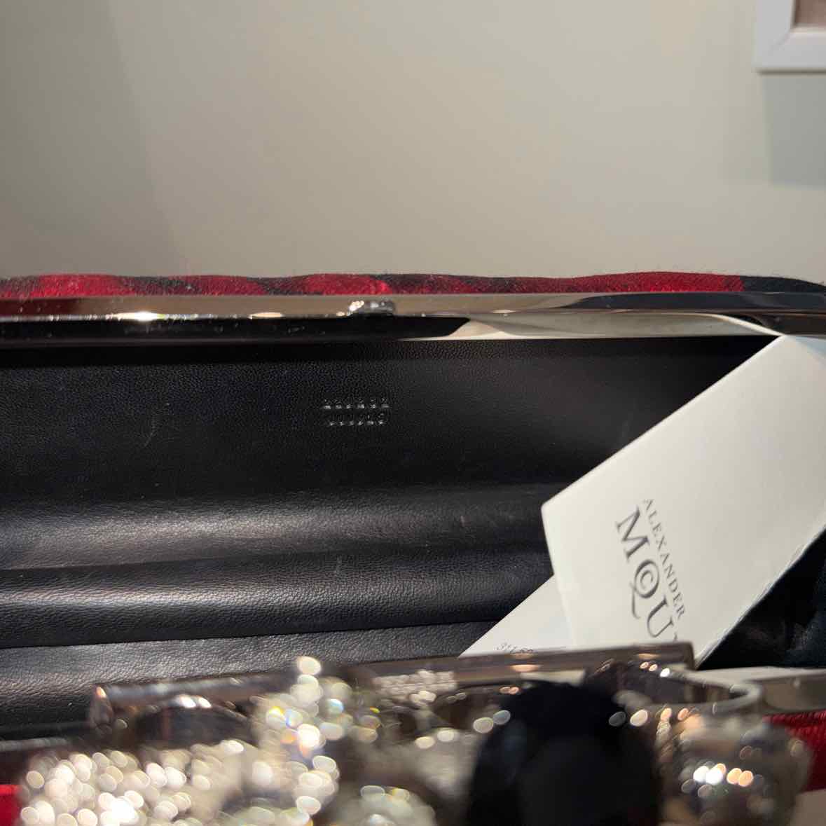 Alexander McQueen black and red Clutch